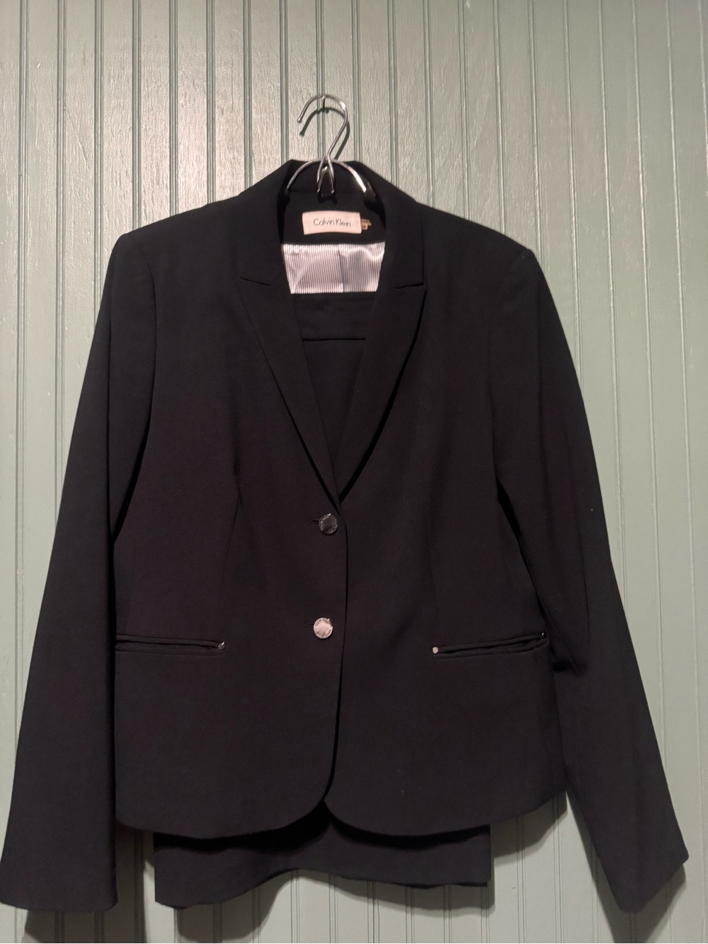 Calvin Klein Navy Women’s Suit Pencil Skirt - Classic Workwear - Picture 4 of 7